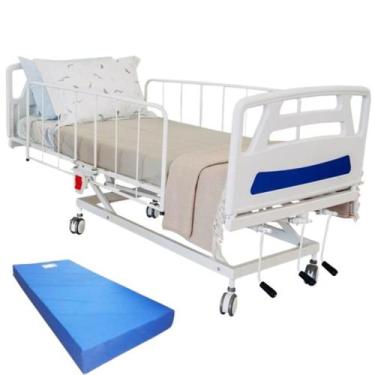 Imagem de Cama hospitalar Lumine 3 movimentos manual Renovar com colchão D33