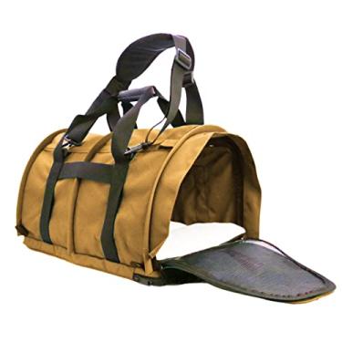 Imagem de SturdiBag XL Pet Travel Carrier: Altura flexível para cães e gatos, laterais macias com clipes de segurança e correias de cinto de segurança | Earthy TAN, 20" x 16" x 12" (PN: SB3-PRO-ET)