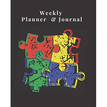 Imagem de Autism Weekly Planner: 6 months Autism Planner Journal For Parents, Guardians and Care Givers To Set Goals, Track Appointments, Plan Activities, Milestones and Progress.