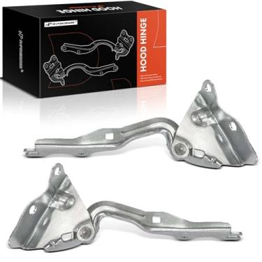 Imagem de A-Premium Dobradiças dianteiras do capô do motorista e do passageiro compatíveis com Mazda 5 2012-2017, lado esquerdo e direito dianteiro, conjunto de 2 peças, substituição # 534100E180, 534200E180