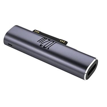 Imagem de DBEIXIWEI Adaptador magnético fêmea USB-C PD conversor de carregamento rápido para Microsoft Surface Pro 3 4 5 6 7 8 x