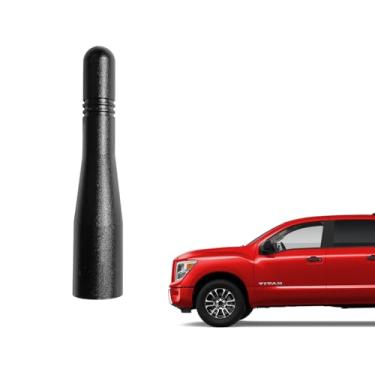 Imagem de Antena curta Titan Truck adequada para Nissan Titan 2004-2025 | Preto 7,6 cm | Antena de substituição curta | Recepção de rádio otimizada | Seguro para lavagem de carro | para acessórios de rádio