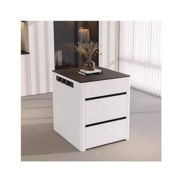 Imagem de LICONG-2020 Balcão de ilha móvel de cozinha, unidade pequena, mesa de jantar, armário de ilha separado, armário móvel de cozinha, painel de controle de cozinha