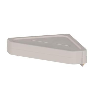 Imagem de Prateleira de Canto Organizadora Para Banheiro Suspensa Box Suporte Porta Shampoo Estante Rack Instalação sem Furo Ventosa Adesiva Alta Fixação - OU (Bege)