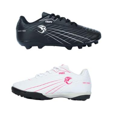 Imagem de Kit 2 Pares Chuteiras Masculino Society e Campo Trava Profissional - E