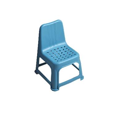 Imagem de ZABEES Banqueta de plástico para apoio para os pés, banquinho de plástico espesso para cadeira pequena, banco baixo para mudança de sapatos domésticos para casa de banho, assento acolchoado