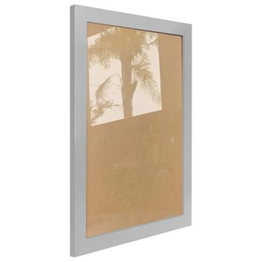 Imagem de Moldura Lisa Para Quadros Revestida com Fundo MDF e Vidro - 2x1 Cor:PRATA;Tamanho:20X30 CM
