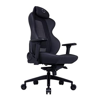 Imagem de Cooler Master Hybrid 1 Cadeira ergonômica para jogos MuscleFlex®, malha moldada a frio, estrutura de aço | Base de alumínio. 180 reclináveis, suporte lombar ajustável | Elevador de gás, giro de 360°