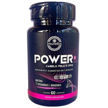 Imagem de Power Mulher Cabelo Pele Unha Biotina, Niacina, Ácidos Fólico, Hialurônico e Pantotênico 60 Cáps.-Feminino