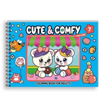 Imagem de Livro - Cute & Comfy Super Extra - Livro de Colorir Adulto - Capa Dura