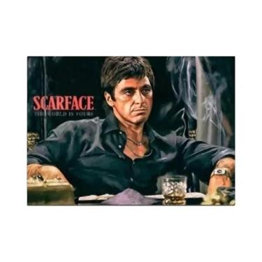 Imagem de Tony Montana Scarface Movie Poster Pintura Em Tela Arte De Parede Para