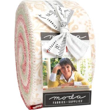 Imagem de Figueira e Co BUON Natale Jelly Roll 40 tiras de 6,3 cm Moda Fabrics 35400JR