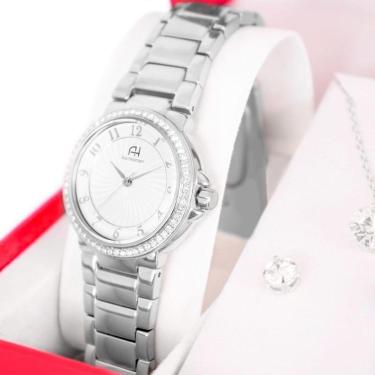 Imagem de Kit Relógio Feminino Champion Ana Hickmann Prata AH28633Q-Feminino