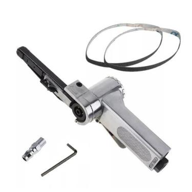 Imagem de Air Belt Sander LSLANSOON Mini rebarbadora pneumática portátil