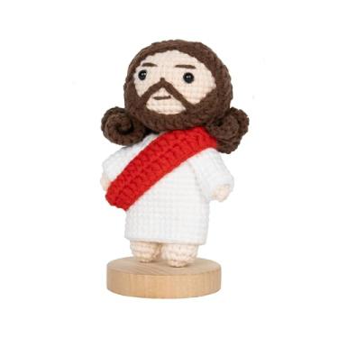 Imagem de Choowin Boneco De Pelúcia Jesus, Bonecos Fofos Crochê, Presentes Aniversário Páscoa Para Mulheres E Homens, Suporte Emocional Feito À Mão