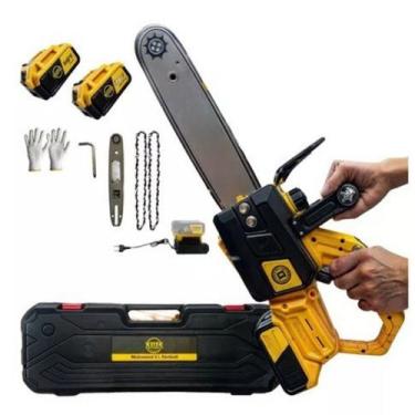 Imagem de Motosserra para Jardinagem e Carpintaria 48V 3000W com Kit Completo - 