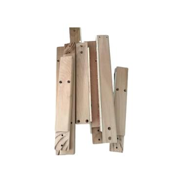 Imagem de Moldura de tufos de madeira, moldura de tufos de tapete com tiras e braçadeiras, moldura de tufos para fabricação de tapetes, moldura de carpete resistente adequada para pistolas de tufos elétricos