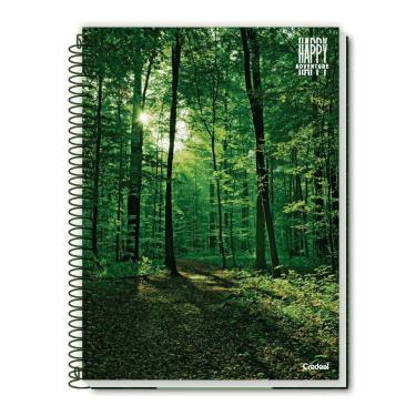 Imagem de Caderno Espiral Universitário 10 Matérias 200 Folhas Happy Adventure Credeal Estampa 4