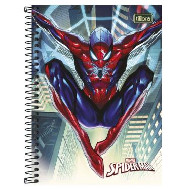 Imagem de Caderno Espiral Capa Dura Universitário 1 Matéria Spider Man 80 Folhas Estampa 7