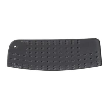 Imagem de KiBcsLic Régua de bainha quente Modelo de bainha de acrílico Modelo de costura curva Guia para bainhas de tecidos