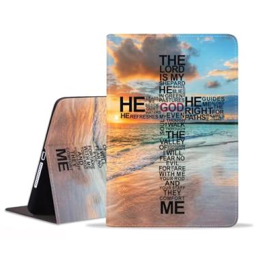 Imagem de JDHJFBFJNP Capa para Samsung Galaxy Tab S10 Plus 2024/ S9 Plus / S9 FE Plus 5G 12,4 polegadas 2023, capa fólio de couro PU premium com suporte para hibernar/despertar automático, cruz cristã de Deus