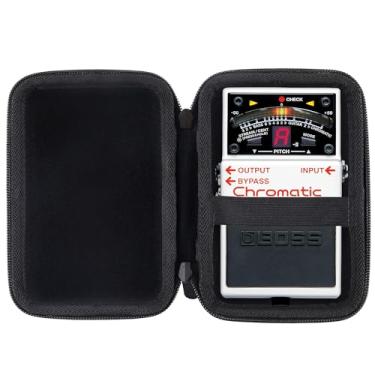 Imagem de JINMEI Estojo de armazenamento rígido de EVA compatível com Boss DS-1/BOSS TU-3/CH-1/CS-3/NS-2 caixa de armazenamento de viagem com afinador cromático (preto)
