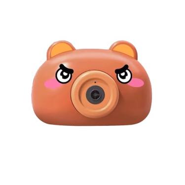 Imagem de Câmera de bolhas de sabão infantil com Luzes LED e Som - Brincadeira Ar Livre - 2 Refis de Sabão, Alça Portátil e Design Seguro para Crianças a Partir de 3 Anos (Ursinho Paul)