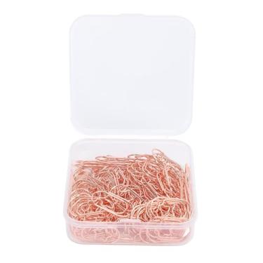 Imagem de Star Shaped Paper Clips 100 Pcs Bonito Engraçado Aço Inoxidável Anti Slip Planner Clips para Álbuns Cartões Envelopes Office Home School (Ouro rosa)