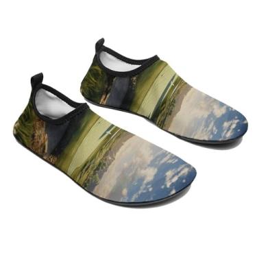 Imagem de Sapatos aquáticos femininos masculinos para esportes aquáticos descalços para campo de golfe, meias aquáticas de secagem rápida, sapatos de praia, Campo de golfe, 14 Women/14 Men