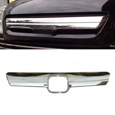 Imagem de Kit de grade decorativa para para-choques dianteiro e traseiro para carro, grade de corrida, kit de carroceria grade de para-choque frontal compatível com CRV 2007-2011 parte externa (tiras