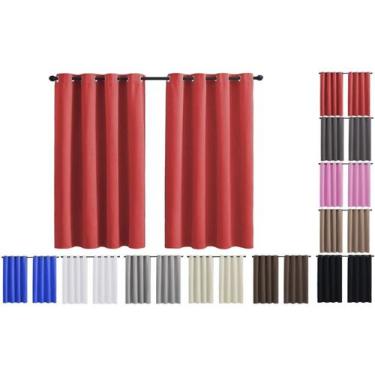 Imagem de Cortina Janela Tecido Alice Com Ótimo Caimento 2,60 X 1,40m Altura - C