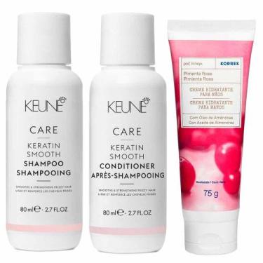 Imagem de Keune & Korres Kit  Shampoo + Condicionador + Creme Hidratante para Mã