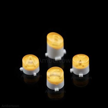 Imagem de Botão de bala ABXY Mod Kit alavancas Joystick para Xbox One S Slim Elite Control Substituição, Clear Yellow