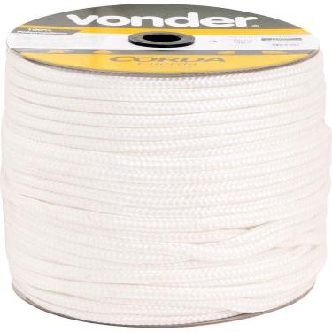 Imagem de Corda Multifilamento Trançada 8,0Mm 8,0Kg 258 Metros Branca