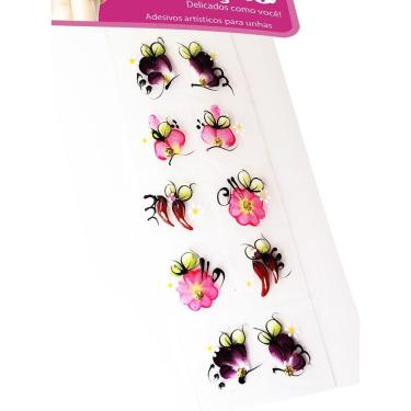 Imagem de Kit 50 Adesivos Para Unhas Arte Sedução, 100% Artesanal