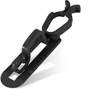 Imagem de Clipe de calha de luz de Natal Clipes de telha para uso externo, 80 peças de ganchos de pendurar de férias compatíveis com C9 C7 C6 para telhado, linha de cume de telhado, cerca (preto)