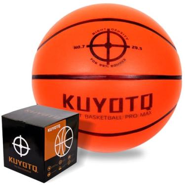 Imagem de KUYOTQ Bola de basquete silenciosa de 590 g tamanho 7 atualizada, silenciosa, treinamento silencioso, basquete macio para apartamentos e academias domésticas, sem necessidade de bomba