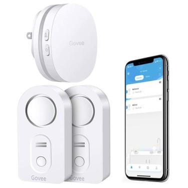 Imagem de Pacote de 2 sensores de água Govee WiFi com alarme de 100dB e alertas 