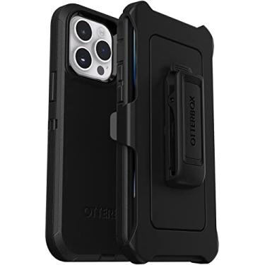Imagem de OtterBox Capa Defender Series Screenless Edition para iPhone 14 Pro Max (apenas) - Clipe de coldre incluído - Embalagem sem varejo - Preto