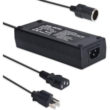 Imagem de Conversor de tensão 2A Tomada para isqueiro de carro, SANSUN AC240V para DC12V adaptador de fonte transformador para bomba de ar elétrica, ventilador de carro e outros dispositivos abaixo de 24 W (15A