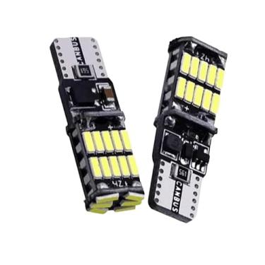 Imagem de KIT 10 LAMPADAS AZUL T-10 PINGO 26 LEDS CANBUS