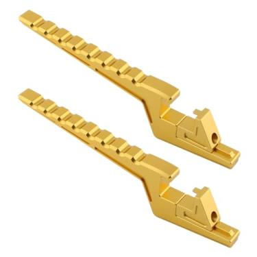 Imagem de JicSuXi Suporte de extensão para pedais de passageiro de motocicleta, modificação de pedais traseiros de bicicleta, pedal de apoio para os pés para, Ouro