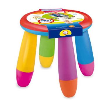 Imagem de Banquinho Infantil Colorido Líder Brinquedos - Lider Brinquedos