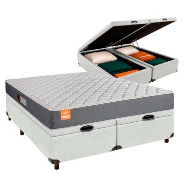 Imagem de Cama + Bau Blindado e Colchão D23 Queen - Inducol