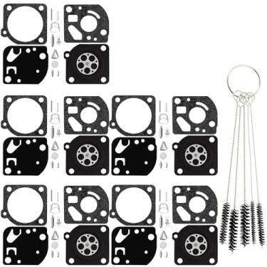 Imagem de QAZAKY Kit de reparo de junta de diafragma de carburador 5 peças compatível com Zama RB-47 C1UW10 C1QW11 C1UW12 C1UW13 C1UW16 C1UW22 C1QW31 C1QW34 C1QW35 C1QW36 C1QW37 C1QW38 C1QW39 C1QW40 C1QW41 C1QE