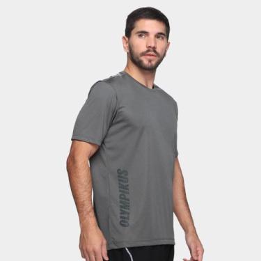 Imagem de Camiseta Olympikus Basic Logo Masculina, Cinza, M