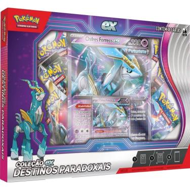 Imagem de Pokémon Box Destinos Paradoxais Chifres Férreos Ex Copag
