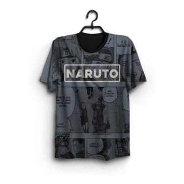 Imagem de Camisa Camiseta Blusa Masculina Naruto Anime Toda Estampada - smoke, P