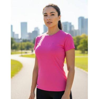 Imagem de Camiseta Térmica Feminina Dry Fit Poliamida Uv Academia - Fyne Fit, Ro