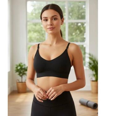 Imagem de Sutiã top She Mash Alças e Bojo removivel em Microfibra sem costura - 